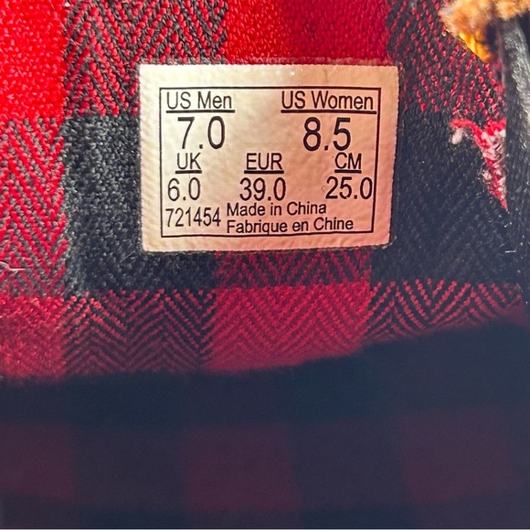 Vans SK8-Hi MTE Tan High-Top Sneaker Brown Suede Plaid Boot Women’s Size 8.5 - Picture 9 of 10